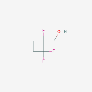 molecular formula C5H7F3O B12279603 (1,2,2-Trifluorocyclobutyl)methanol 