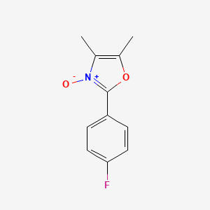 molecular formula C11H10FNO2 B12279619 Oxazole,2-(4-fluorophenyl)-4,5-dimethyl-,3-oxide 