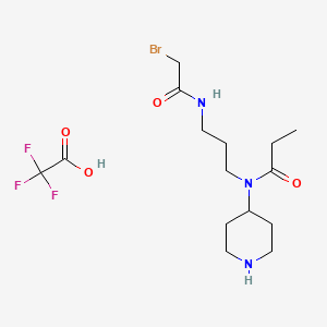 N-[3-(2-Bromo-acetylamino)-propyl]-N-piperidin-4-yl-propionamide TFA salt