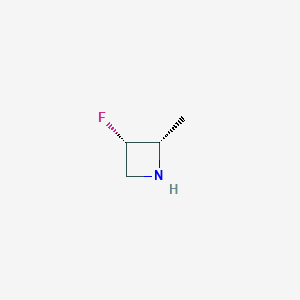 Azetidine, 3-fluoro-2-methyl-, (2S,3S)-