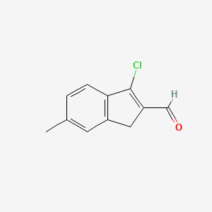 3-chloro-6-methyl-1H-indene-2-carbaldehyde