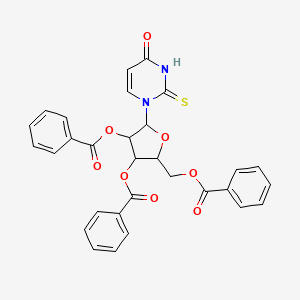 beta-Ribofuranose, 1-deoxy-1-[pyrimidin-4-one-2-thione-1-yl]-2,3,6-tribenzoyl-