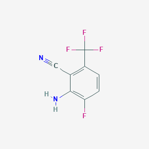 2-Amino-3-fluoro-6-(trifluoromethyl)benzonitrile