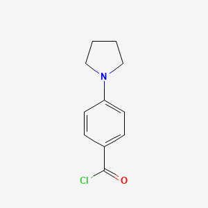 molecular formula C11H12ClNO B12279730 4-(Pyrrolidin-1-yl)benzoyl chloride CAS No. 679809-11-1