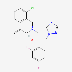 1-[(2-Chlorophenyl)methyl-prop-2-enylamino]-2-(2,4-difluorophenyl)-3-(1,2,4-triazol-1-yl)propan-2-ol