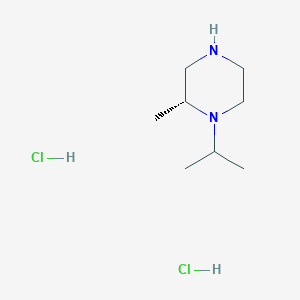 molecular formula C8H20Cl2N2 B12279779 (R)-1-Isopropyl-2-methylpiperazine dihydrochloride 