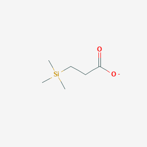 molecular formula C6H13O2Si- B1227978 3-(Trimethylsilyl)propionate 