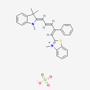 2-[5-(1,3-Dihydro-1,3,3-trimethyl-2H-indol-2-ylidene)-2-phenyl-1,3-pentadien-1-yl]-3-methylbenzothiazolium perchlorate