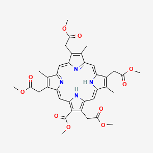 Methyl 3,8,13,18-tetrakis(2-methoxy-2-oxoethyl)-7,12,17-trimethyl-21,22-dihydroporphyrin-2-carboxylate