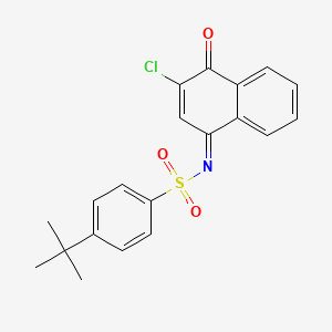 (NE)-4-tert-butyl-N-(3-chloro-4-oxonaphthalen-1-ylidene)benzenesulfonamide