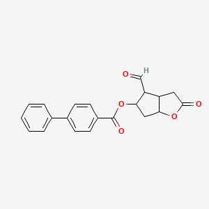 [1,1'-Biphenyl]-4-carboxylic acid (3aR,4R,5R,6aS)-4-formylhexahydro-2-oxo-2H-cyclopenta[b]furan-5-yl ester