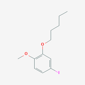 4-Iodo-1-methoxy-2-(pentyloxy)benzene