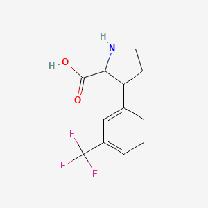 3-(3-(Trifluoromethyl)phenyl)pyrrolidine-2-carboxylicacidHCl