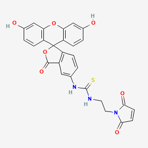 molecular formula C27H19N3O7S B12279895 Fluorescein-maleimide 