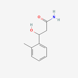 molecular formula C10H13NO2 B1227991 3-Hydroxy-3-(2-methylphenyl)propanamide CAS No. 146669-24-1