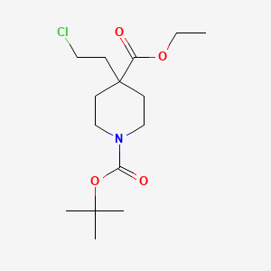 Ethyl1-Boc-4-(2-chloroethyl)piperidine-4-carboxylate