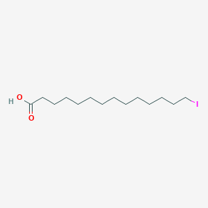 molecular formula C14H27IO2 B12279935 14-Iodotetradecanoic acid CAS No. 71736-21-5