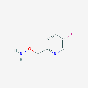 molecular formula C6H7FN2O B12279961 Hydroxylamine,O-[(5-fluoro-2-pyridinyl)methyl]- 