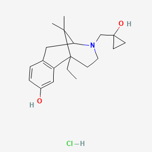 molecular formula C20H30ClNO2 B12279972 (+/-)-Bremazocine hydrochloride 