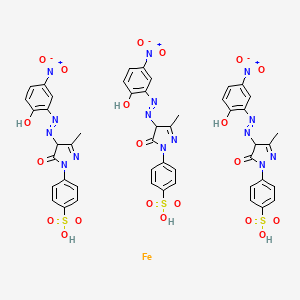 molecular formula C48H39FeN15O21S3 B12279974 Acid brown 98 CAS No. 12269-88-4