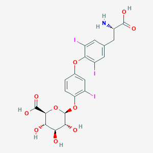 molecular formula C21H20I3NO10 B1227999 Triiodothyronine glucuronide CAS No. 29919-72-0