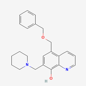 molecular formula C23H26N2O2 B1228001 5-(Phenylmethoxymethyl)-7-(1-piperidinylmethyl)-8-quinolinol 