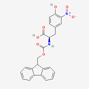 molecular formula C24H20N2O7 B12280029 Fmoc-D-Tyr(3-NO2)-OH 