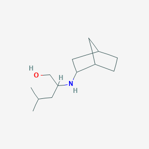 molecular formula C13H25NO B12280079 2-({Bicyclo[2.2.1]heptan-2-yl}amino)-4-methylpentan-1-ol 