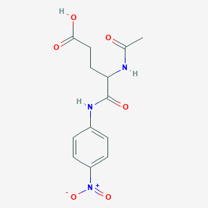 molecular formula C13H15N3O6 B12280089 (S)-4-Acetamido-5-((4-nitrophenyl)amino)-5-oxopentanoic acid 