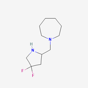 molecular formula C11H20F2N2 B12280095 1-[[(2S)-4,4-difluoropyrrolidin-2-yl]methyl]azepane 