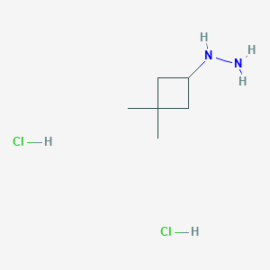 (3,3-Dimethylcyclobutyl)hydrazine dihydrochloride