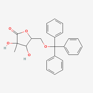 3,4-Dihydroxy-3-methyl-5-(trityloxymethyl)oxolan-2-one