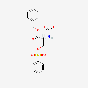 D-Serine, N-[(1,1-dimethylethoxy)carbonyl]-, phenylmethyl ester, 4-methylbenzenesulfonate (ester) (9CI)