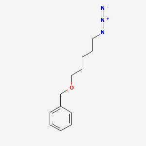 molecular formula C12H17N3O B12280175 {[(5-Azidopentyl)oxy]methyl}benzene CAS No. 832684-09-0