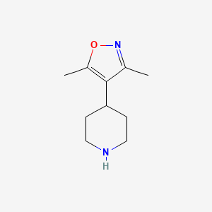 molecular formula C10H16N2O B12280179 4-(3,5-Dimethyl-isoxazol-4-yl)-piperidine 