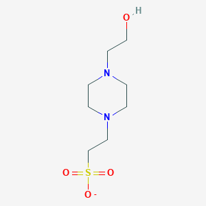 molecular formula C8H17N2O4S- B1228018 2-[4-(2-羟乙基)哌嗪-1-基]乙磺酸盐 