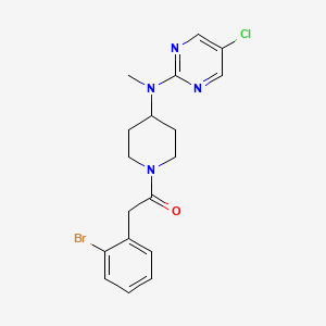 2-(2-Bromophenyl)-1-{4-[(5-chloropyrimidin-2-yl)(methyl)amino]piperidin-1-yl}ethan-1-one