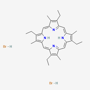 molecular formula C32H40Br2N4 B12280198 2,7,12,17-Tetraethyl-3,8,13,18-tetramethyl-21,23-dihydroporphyrin;dihydrobromide 