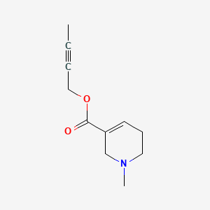 molecular formula C11H15NO2 B1228021 1-甲基-3,6-二氢-2H-吡啶-5-羧酸丁-2-炔基酯 