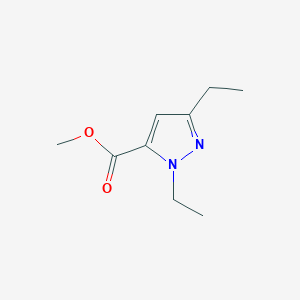 molecular formula C9H14N2O2 B12280234 1,3-Diethylpyrazole-5-carboxylic acid methyl ester 