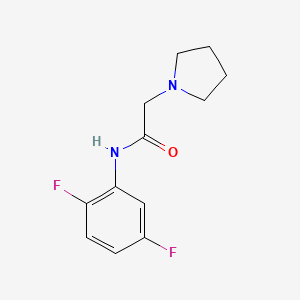 molecular formula C12H14F2N2O B1228026 N-(2,5-二氟苯基)-2-(1-吡咯烷基)乙酰胺 