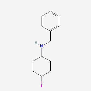 molecular formula C13H18IN B12280265 Benzyl-(4-iodo-cyclohexyl)-amine 