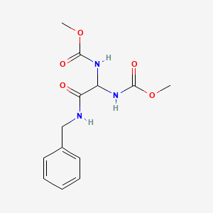 molecular formula C13H17N3O5 B12280274 Dimethyl (2-(benzylamino)-2-oxoethane-1,1-diyl)dicarbamate 