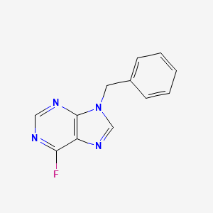 molecular formula C12H9FN4 B1228029 6-氟-9-苄基嘌呤 CAS No. 55600-75-4