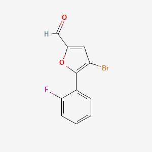 4-Bromo-5-(2-fluorophenyl)furan-2-carbaldehyde