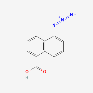 molecular formula C11H7N3O2 B1228031 5-Azidonaphthoic acid CAS No. 93835-65-5