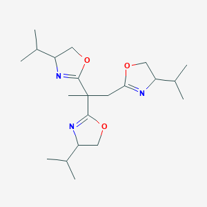 molecular formula C21H35N3O3 B12280343 1,2,2-Tris[(R)-4-isopropyl-4,5-dihydro-2-oxazolyl]propane 