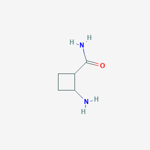 molecular formula C5H10N2O B12280357 2-Aminocyclobutanecarboxamide 