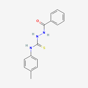 molecular formula C15H15N3OS B1228036 1-Benzoyl-4-(4-tolyl)thiosemicarbazide CAS No. 38240-76-5
