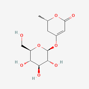 molecular formula C12H18O8 B1228038 Gerberin CAS No. 125445-59-2